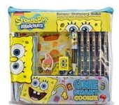 SpongeBob Squarepants Set de Escritura de Bob Esponja, Set de Escritura de 11 Piezas con bolígrafos, Gomas de borrar, Regla y demás, Idea de Regalo Ideal para Todos los Fans de Bob Esponja