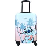 Stitch - Maleta rígida de plástico ABS, trolley de viaje para niños - 4 ruedas - Asa extensible - 46 x 33 x 21 cm - Capacidad 31 litros - Color rosa y azul, Rosa, Valigia piccola, maleta trolley para