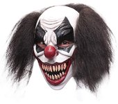 Ghoulish Productions - Máscara Payaso Darky, Línea Payaso, Disfraz de Látex resistente, pintada a mano, Halloween, Desfile de Carnaval, Fiesta de Disfraces, Talla única adulto.