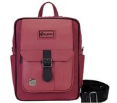Loungefly COLLECTIV Pokémon The ARTST - Mochila convertible y bolsa cruzada, Borgoña, Mini, Bolso cruzado y mochila
