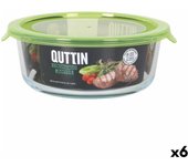 Fiambrera quttin verde 900 ml 19 x 18 x 7 cm (6 unidades)