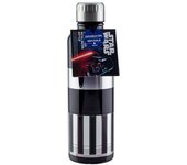 Paladone Darth Vader Lightsaber Metal Water Bottle Uso diario 500 ml Acero inoxidable Negro, Plata