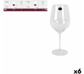 Set de copas de vino bohemia crystal uria cristal (6 unidades)