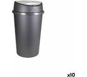 Cubo de basura tontarelli bingo grafito 45 l (10 unidades)