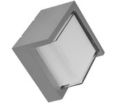 Aplique exterior 12w 3000k anoa gris ip65 16x16x10,2 cm 600lm