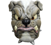 Ghoulish Productions - Máscara Bulldog, Línea Animales, Máscara de Látex resistente, pintada a mano, Halloween, Desfile de Carnaval, Fiesta de Disfraces, Talla única adulto.