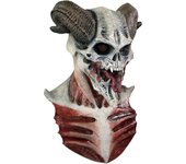 Ghoulish Productions - Máscara Terror Demonio, Línea Calaveras, Disfraz de Látex resistente, pintada a mano, Halloween, Miedo, Desfile de Carnaval, Fiesta de Disfraces, Talla única adulto.