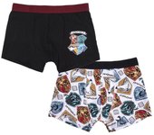 CERDÁ LIFE'S LITTLE MOMENTS 2200007437_T5LXL-C81 Pack Boxer Hombre Algodon Escudo Hogwarts Harry Potter-Licencia Oficial Warner Bros, Multicolor, L-XL