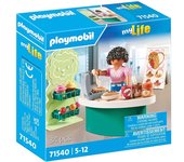 PLAYMOBIL myLife 71540 Puesto de Dulces, deliciosos bocadillos, gofres y Pasteles, Juguetes para niños a Partir de 5 años