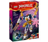 LEGO NINJAGO Meca Elemental Tecno de Sora, Juego de Batalla con Figura de Acción Articulada, Juguete Personalizado con 2 Minifiguras, Regalo del Universo Ninja para Niños y Niñas de 7 Años o Más 71807