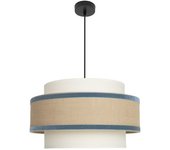 Lámpara de techo colgante Cornalina 1x27 Beis/azul