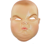 Ghoulish Productions - Máscara de Bebe Gruñón, Línea Humor, disfraz de Látex resistente, pintada a mano, Halloween, Desfile de Carnaval, Fiesta de Disfraces, Talla única adulto.