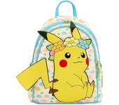Mini mochila pikachu floral