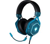 Konix Magic The Gathering Cascos de Gaming universales con Cable, Altavoces de 50 mm, micrófono extraíble, Cable USB de 2 m, Azul
