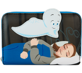 Loungefly Casper The Friendly Ghost Glow - Cartera con cremallera alrededor, Cartera