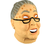 Ghoulish Productions - Máscara Abuela. Línea Humor, Disfraz de Látex resistente, pintada a mano, Halloween, Desfile de Carnaval, Fiesta de Disfraces, Talla única adulto.