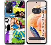 Funda Silicona Xiaomi Redmi Note 12 Pro 4G Comic