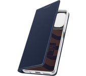 Funda con cierre para Motorola Moto G24/G04 efecto satinado, Azul oscuro