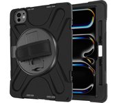 Carcasa Antigolpe para Apple iPad Pro 13' 2024 Híbrida con bandolera Negro