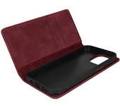 Funda iPhone 13 Pro Tarjetero Soporte Burdeos