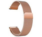 Pulsera de atención telefónica con cierre magnético de bucle milanés compatible con Huawei Watch 4 Pro Space Edition - Rosa