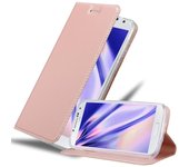 Funda Libro para Samsung Galaxy S4 en CLASSY ORO ROSA - Cubierta Proteccion con Cierre Magnetico, Tarjetero y Funcion de Suporte - Etui Case Cover Carcasa
