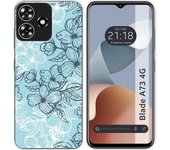 Funda Silicona Zte Blade A73 4G Flores 03