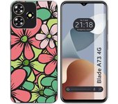 Funda Silicona Zte Blade A73 4G Flores 02