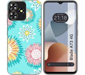 Funda Silicona Zte Blade A73 4G Flores 05