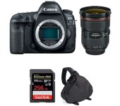 EOS 5D Mark IV + EF 24-70mm f/2.8L II USM + SanDisk 256GB Extreme PRO UHS-I SDXC 170 MB/s + Bolsa | 2 años de garantía
