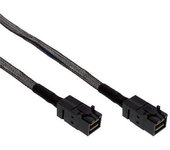 Cable inline mini sas hd sff-8643 a sff-8643 con banda lateral de 1 m