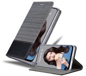 Funda Libro para Huawei NOVA 5i / P20 LITE 2019 en GRIS NEGRO - Cubierta Proteccion con Cierre Magnetico, Tarjetero y Funcion de Suporte - Etui Case Cover Carcasa