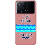Funda Rosa Xiaomi Poco X6 Pro 5G Agua