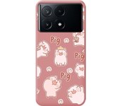 Funda Rosa Xiaomi Poco X6 Pro 5G Cerdos