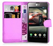 Funda Libro para LG F5 / LUCID 2 en VIOLETA DE MANGANESO - Cubierta Proteccion con Cierre Magnetico, Tarjetero y Funcion de Suporte - Etui Case Cover Carcasa