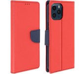 Funda cartera iPhone 12 Pro Max F. Soporte Fancy Style - Rojo