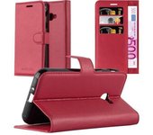 Funda Libro para Samsung Galaxy XCover 4 en ROJO CARMiN - Cubierta Proteccion con Cierre Magnetico, Tarjetero y Funcion de Suporte - Etui Case Cover Carcasa