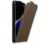 Funda para Samsung Galaxy NOTE 9 in MARRoN CAFe - Cubierta Proteccion Estilo Flip con Cierre Magnetico - Etui Case Cover Carcasa