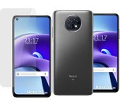 Pack 2 En 1 Funda Gel Transparente + Protector Cristal Templado para Xiaomi Redmi Note 9T 5G