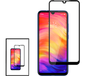 Kit 2 Película de vidrio templado 5D Cubierta completa para Xiaomi Redmi Note 7