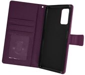 Funda Samsung Galaxy A13 Solapa Tarjetero Soporte Vídeo violeta