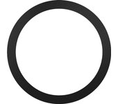 Anillo MagSafe adhesivo metálico para la carga inalámbrica magnética Negro
