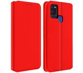 Funda Samsung Galaxy A21s libro billetera F. Soporte - Rojo