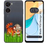 Funda Silicona Zte Blade V50 Design 5G Tigre