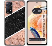 Funda Silicona Xiaomi Redmi Note 12 Pro 4G Mármol 07