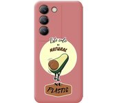 Funda Silicona Líquida Rosa Vivo V40 SE 5G Culo Natural