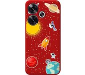 Funda Silicona Roja Xiaomi Poco F6 5G Espacio