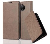 Funda Libro para Motorola MOTO G5S en MARRoN CAFe - Cubierta Proteccion con Cierre Magnetico, Tarjetero y Funcion de Suporte - Etui Case Cover Carcasa