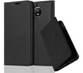 Funda Libro para Motorola MOTO G5S en NEGRO ANTRACITA - Cubierta Proteccion con Cierre Magnetico, Tarjetero y Funcion de Suporte - Etui Case Cover Carcasa