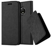 Funda Libro para Motorola MOTO G5 PLUS en NEGRO ANTRACITA - Cubierta Proteccion con Cierre Magnetico, Tarjetero y Funcion de Suporte - Etui Case Cover Carcasa
